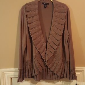 Like new brown knit cardigan/sweater